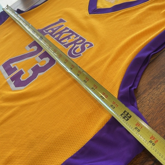 Lebron James #23 Los Angeles Lakers Jersey by NBA TX3 Cool Size 2XL w/ FLAWS - Picture 10 of 15